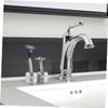 Alipis 2pcs Desktop Stand Holder Aluminium Alloy Organizer Bathroom Storage Stand and Beard Brush view 2