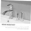 Alipis 2pcs Desktop Stand Holder Aluminium Alloy Organizer Bathroom Storage Stand and Beard Brush view 3