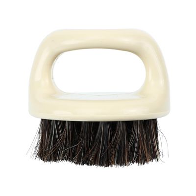 VICASKY Supple Bristles Shoe Cleaning Brush with Horsehair and Plastic, Lint-free Small Scrubbing Brush for Shoes, Laundry, and Bathroom Cleaning with Hanging Design