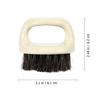 Homoyoyo Shoe Cleaning Brush and Plastic Handle with Supple Horsehair Bristles Lint-free Laundry Shoe Brush with Hanging Design and Gentle Cleaning for Easy Storage view 2