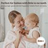 haakaa 360 Silicone Baby Toothbrush 100% Soft Food Grade Silicone, BPA-Free, Suction Base, Safe for Babies 6 Months+, Gentle Gum and Teeth Cleaning for Infants, Gum Massager (Lime) view 2