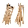 20pcs Bamboo Toothbrushes for Adults Household Use Natural Bristles Small Head Comfortable Handle Black White for Women and view 1