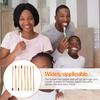 20pcs Bamboo Toothbrushes for Adults Household Use Natural Bristles Small Head Comfortable Handle Black White for Women and view 4