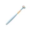 ALCXAZS Childrens Three Sided Toothbrush Fun and Easy Teeth Cleaning Plastic Three Head Toothbrush for Teeth Cleaning, A22 Sky Blue Child