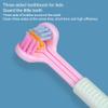ALCXAZS Childrens Three Sided Toothbrush Fun and Easy Teeth Cleaning Plastic Three Head Toothbrush for Teeth Cleaning, A22 Sky Blue Child view 3