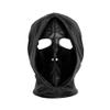 Adult Cosplay Zipper Breathable PVC Full Head Cover Hood for Party Fetish Wear Gothic Gathering Night Black view 1