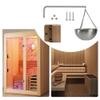 Aromatherapy Sauna Oil Bowl with Convenient Swinging Arm and Wooden Screw Covers Stainless Steel Construction for Effective Essential Oil Heating view 2