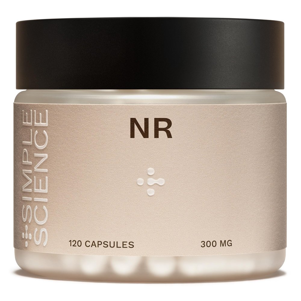 Simple Science Nicotinamide Riboside NAD Supplement | 120 Capsules x 300mg | >99% Purity | High-Strength NAD Precursor for Fatigue Reduction, Cellular Energy & Healthy Ageing | Made in the UK
