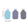 DECHOUS Hand Washing Bottle Sleeves with Key Chain 6pcs 30ml Portable Neoprene and Plastic Bottle Protectors with Wave Stripe Pattern Easy to Use view 2