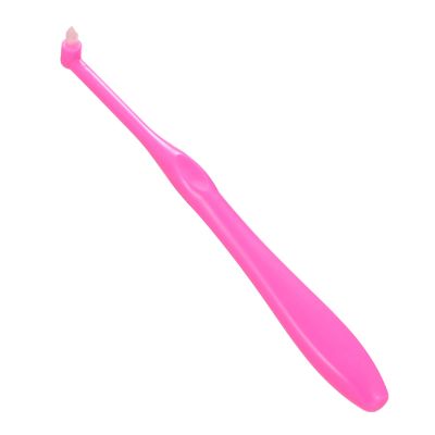 2PCS Orthodontic Cleaning Floss Brush Interdental Soft Bristles Cusp Tooth-floss Care Tools Special Angled Brushes Ultra-thin Head Ergonomic Handle for Abutments Molars Wisdom Retro-lined Lingual Reta