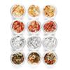 12 Boxes Gold Silver Copper Foil Nail Art Chip Glitter Decoration for Manicure Design Soft Tinfoil Easy to Use Different Shapes Ideal Professional Manicurists Family Beauty view 2