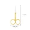 QUXVUIS Nail Cuticle Nipper Stainless Steel Scissors Waterproof Eyebrow Trimmer Trimming Tool Household Home Clipping, Spray Gold view 3