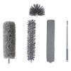 5 IN 1 Microfiber Duster with Extension Rod Detachable Sweep-Heads Flexible Cleaner Collector for Interior Car Furniture Blinds High Ceiling Fan Roof Cobwebs view 1