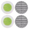 6.3 inch Electric Mop Pads Compatible with Vmai Alfabot Qimedo Idoo Eous Bi-ssell Electric Corldess Spin Mop, Round Mop Replacement Pad Microfiber Scrubber Mop Pads Refill for Floor Cleaning (4 Pack) view 1