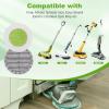 6.3 inch Electric Mop Pads Compatible with Vmai Alfabot Qimedo Idoo Eous Bi-ssell Electric Corldess Spin Mop, Round Mop Replacement Pad Microfiber Scrubber Mop Pads Refill for Floor Cleaning (4 Pack) view 2