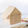 DUZEPA 200 Pieces Wooden Ice Cream Sticks, Combination of Two Sizes, 100 Each, Birch Base Color Wooden Ice Sticks DIY view 4