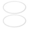 Sosoport 2pcs Silicone Sealing Ring for Lunch Box Lid Food Container Gasket Replacement Airtight Kitchen Use Food Safe Material for Meal Prep Storage view 1