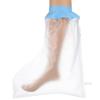 Abaodam Watertight Silicone Foot Cast Cover for Shower Stretchable Elastic Opening Fits Adult Legs Reusable Foot Protector Ankle Surgery and Bandage Boot view 1