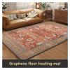 Graphene Floor Heating Pad Carbon Crystal Electric Carpet Living Room Home Double Smart Safe, Heats up Quickly(11,200x180cm) view 2