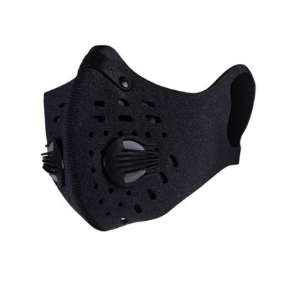 Activated Carbon Dust Mask Anti Pollution Face Mask Filtration PM2.5 Allergens Exhaust Gas Warm Breathing for Running Cycling Outdoor Activities Anti Dust Black