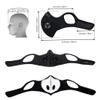 Activated Carbon Dust Mask Anti Pollution Face Mask Filtration PM2.5 Allergens Exhaust Gas Warm Breathing for Running Cycling Outdoor Activities Anti Dust Black view 2