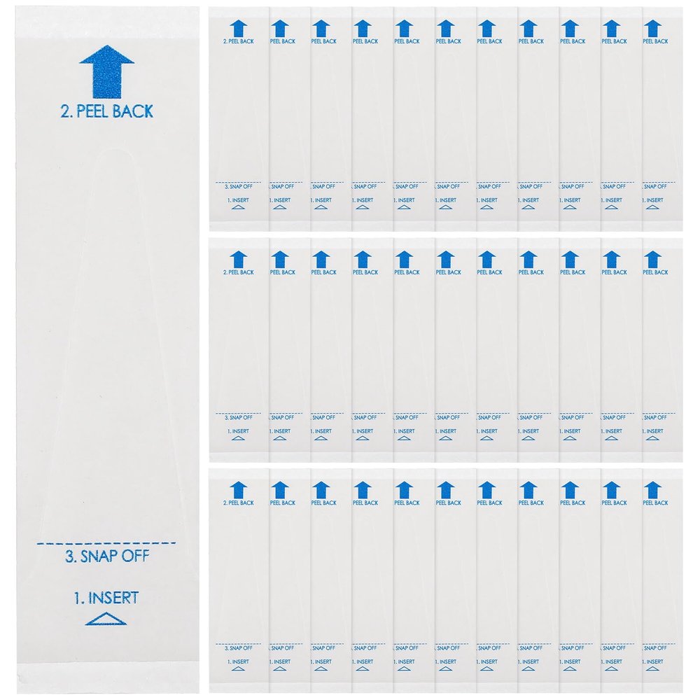 Homoyoyo 100Pcs Disposable PE Protective Covers for Digital Thermometer Probes, Safe and Easy to Use Body Temperature Probe Sleeves for Home and Hospital Use