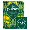 Pukka Herbs, Citrus Yerba Green Tea, Organic, Herbal Tea Box [4 Boxes of 20 Tea Bags], Boosts Natural Energy & Focus, 80 Plant Based Biodegradable Tea Bags view 1