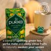 Pukka Herbs, Citrus Yerba Green Tea, Organic, Herbal Tea Box [4 Boxes of 20 Tea Bags], Boosts Natural Energy & Focus, 80 Plant Based Biodegradable Tea Bags view 2