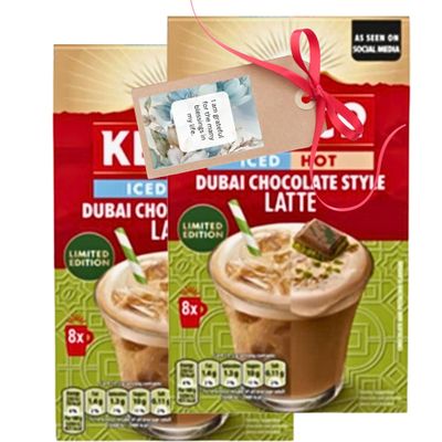 Coffee Bundle With Dubai Chocolate Style Flavour Latte Mix (2 Pack) - By Oerich Gift