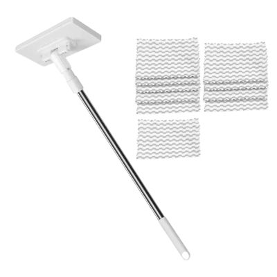 Mop | Dust Mop for Bathroom - Reusable Cleaning Tool for Carpet Tile Wall - Home Kitchen Garage Business Dorm