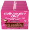 Deliciously Ella Chocolate Topped Oat Bars - 30 x Bars - Gluten & Dairy Free - Healthy & Natural Flapjack (30 x 50g Bars, Raspberry Chocolate Topped) view 1