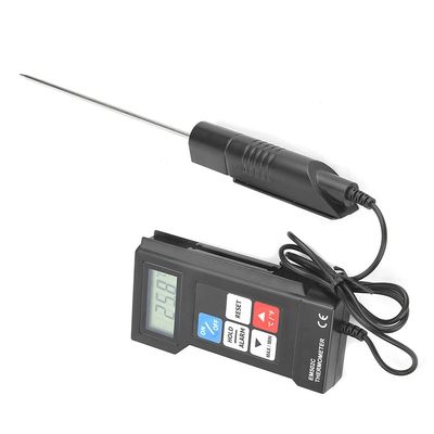 FreshCart Basics Professional Digital Electronic Thermometer, With Probe, for Greenhouse, Warehouse Management, Transportation, Indoor Life, Baby Room, Temperature Range of -50 to 300,