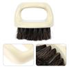 DONFAMDS Portable Shoe Cleaning Brush with Soft Horsehair Bristles and Plastic Handle, Hanging Design for Easy Storage, for Shoes and Clothes Cleaning view 3