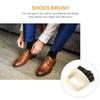 DONFAMDS Portable Shoe Cleaning Brush with Soft Horsehair Bristles and Plastic Handle, Hanging Design for Easy Storage, for Shoes and Clothes Cleaning view 4