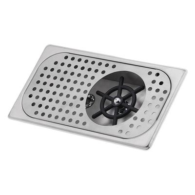 Stainless Steel Glass Rinser Cafe Glass Rinser for Kitchen Sinks Silvery
