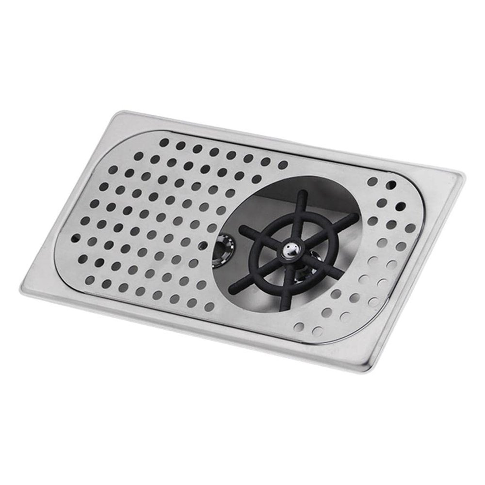 Stainless Steel Glass Rinser Cafe Glass Rinser for Kitchen Sinks Silvery