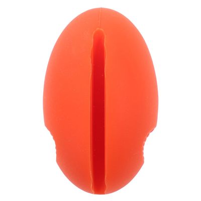 SECFOU Silicone Thermometer Clip for Metal Probe with Flexible Groove, Orange Pot Clip Holder for Cooking and Grilling, Versatile Kitchen Accessory for Sugar, Candy, and BBQ Thermometers