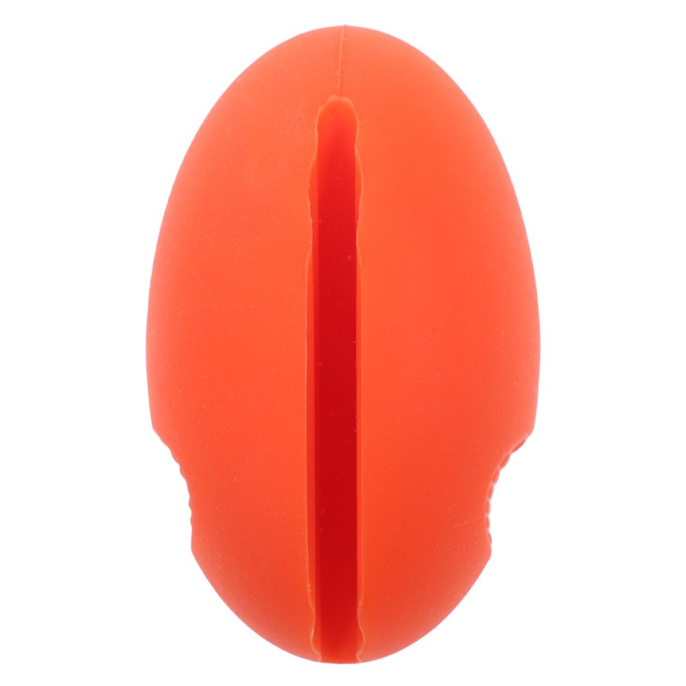 SECFOU Silicone Thermometer Clip for Metal Probe with Flexible Groove, Orange Pot Clip Holder for Cooking and Grilling, Versatile Kitchen Accessory for Sugar, Candy, and BBQ Thermometers