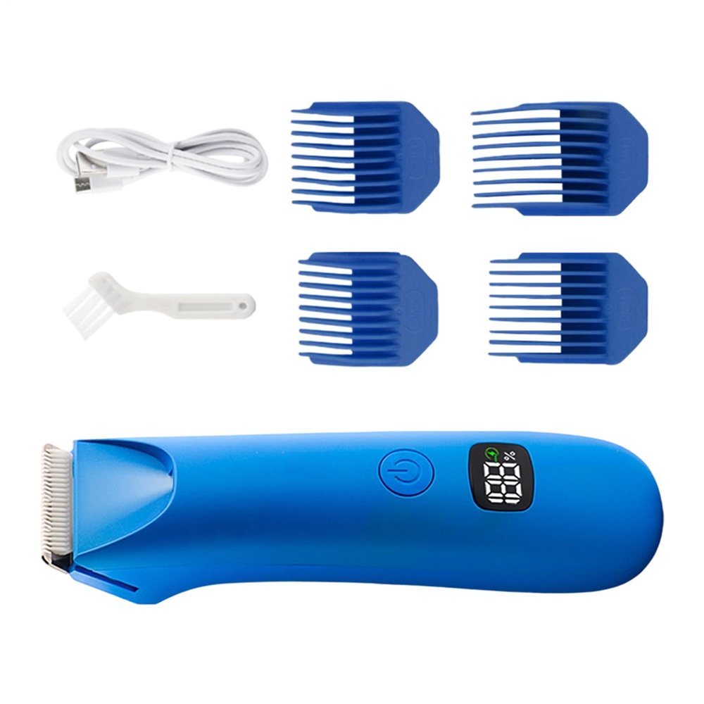 Body Hair Trimmer,Electric Personal Groomer with Digital Display | Body Groomer for Men - for Intimate Balls Back Armpit Chest Arm Leg