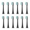 4/12/16Pcs Replacement Brush Heads,Compatible for Philips,HX3/HX6/HX9 Series Electric Toothbrush HX6064(12Pcs Black) view 1