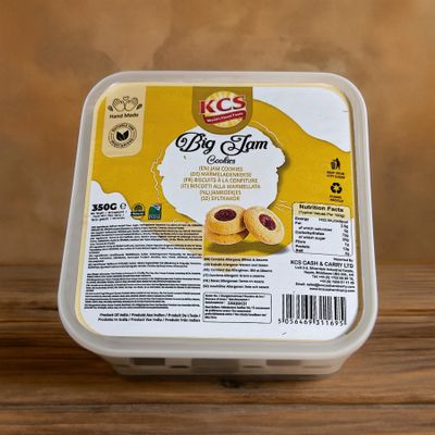 KCS Big Jam Cookies 350g Soft and Buttery Cookies with Jam Filling | Perfect for Tea Time, Snacking & Gifting