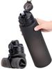 TakeToday Collapsible Water Bottles, Foldable for Travel, 32oz, Black view 1