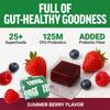 Force Factor Smarter Greens Superfood Chews, 25+ Superfoods with Probiotics, Antioxidants & Fibre, Summer Berry Flavour 60 Soft Chews (3) view 3