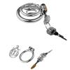 BFLaiCai Men's Chastity Cage Flat Stainless Steel Hollow Breathable SM Belt BDSM view 2