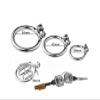 BFLaiCai Men's Chastity Cage Flat Stainless Steel Hollow Breathable SM Belt BDSM view 4