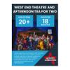 Activity Superstore West End Theatre and Afternoon Tea for Two, World-Class West End show, Experience Days, London Getaway, Retirement Gifts view 1