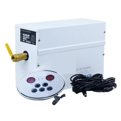 3KW Sauna Machine Steam Generator Home Steam Room Machine Wet Stream Furnace Commercial Sauna Equipment Digital Controller Fast Heating Speed