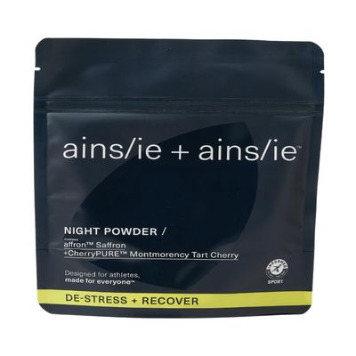 ainslie + ainslie Night Powder, Natural Magnesium Sleep Supplement with Affron, Tart Cherry & L-Glycine, Sleep Aid Drink for Rest & Recovery, 28 Servings