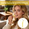 50pcs 1-1.2mm Yellow Interdental Brushes,Soft Dental Brushes,Interdental Brushes with Non-Slip Handle Angled Head,Floss Sticks for Braces Oral Cleaning Narrow Gaps Between Teeth(Yellow) view 4