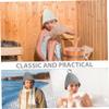 2Pcs Felt Sauna Hat for Women & Men - Heat Protective Sauna Cap for Spa, Steam Room, Bath and Shower Hat Accessories view 3